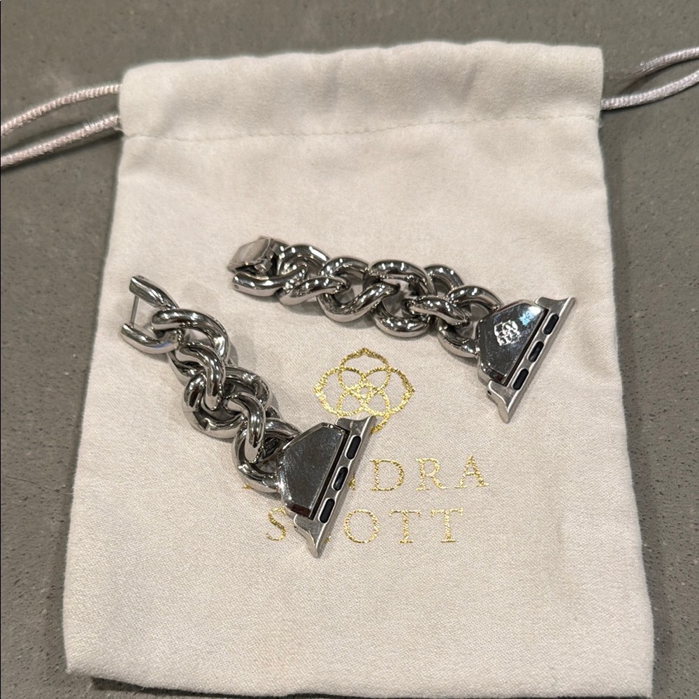 Kendra Scott Silver Apple Watch band